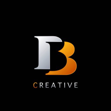 Modern Soyut Tekno Harf B, BB Logo Vektör Şablon Tasarımı Negatif Alan Başlangıç Harfi Alfabesi