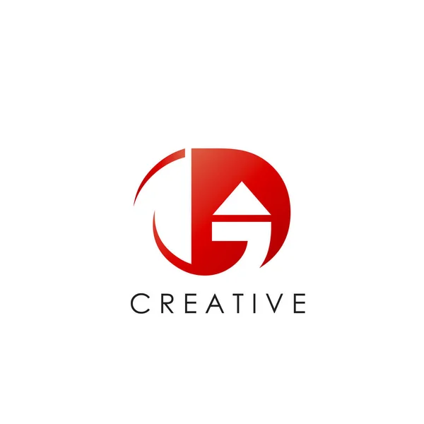 Lettre Logo Marque Graphique Vectorielle Lettre Initiale Avec Conception Gabarit — Image vectorielle