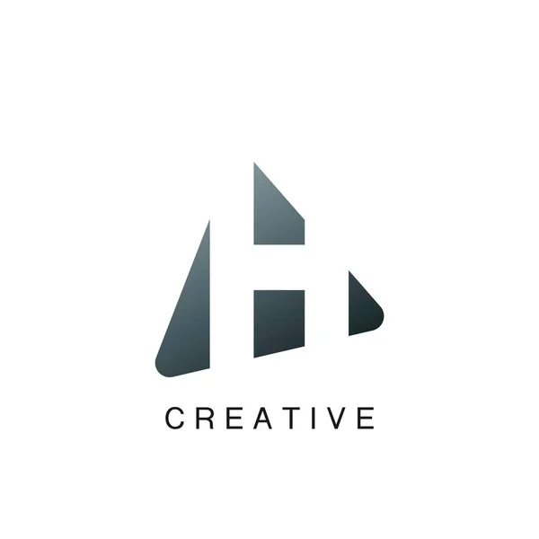 Abstract Techno Letter Logo Negative Space Vector Design Concepts Geometry — 스톡 벡터