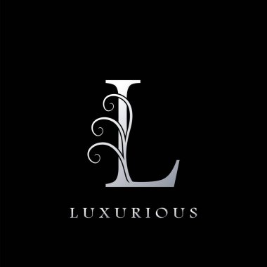 Monogram İlk Harf L Lüks Logo, lüks iş kimliği için vektör tasarım kavramı.