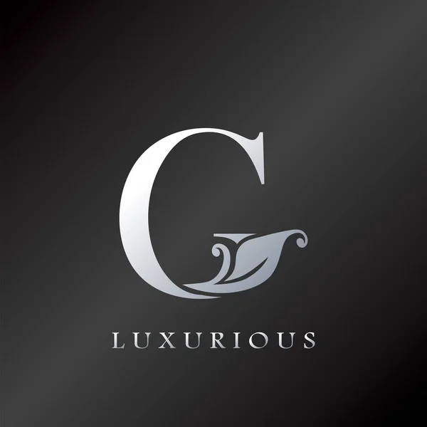 Monograma Carta Inicial Logotipo Luxo Conceito Design Vetorial — Vetor de Stock