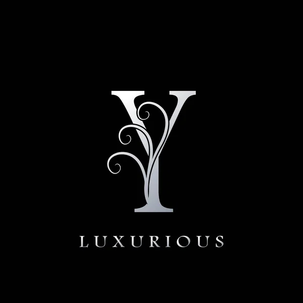 Monogramme Lettre Initiale Luxurious Logo Concept Design Vectoriel Pour Identité — Image vectorielle
