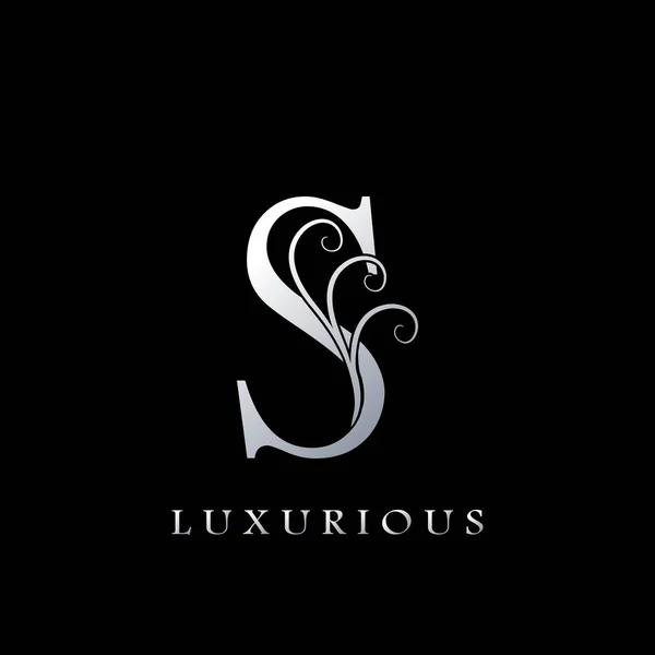 Monogram Initial Letter Luxueus Logo Vector Design Concept Voor Luxe — Stockvector