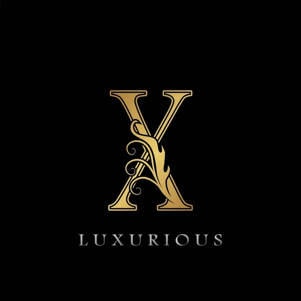 Arany Luxus Kezdeti Levél Logó Arany Vektor Design Luxus Üzlet — Stock Vector
