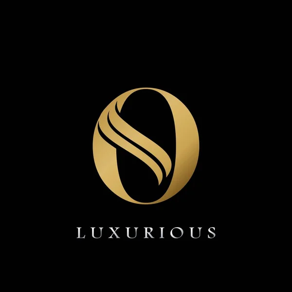 Golden Initial Letter Logo Luxe Concept Design Vectoriel Créatif Pour — Image vectorielle