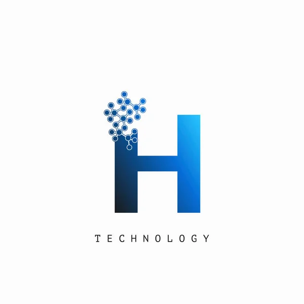 Diseño Vectores Logotipo Letra Inicial Techno Science Para Identidad Empresarial — Archivo Imágenes Vectoriales