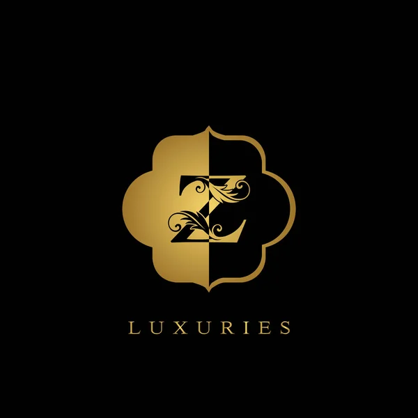 Χρυσή Αρχική Επιστολή Luxury Logo Διάνυσμα Πρότυπο Σχεδιασμό Για Πολυτέλειες — Διανυσματικό Αρχείο