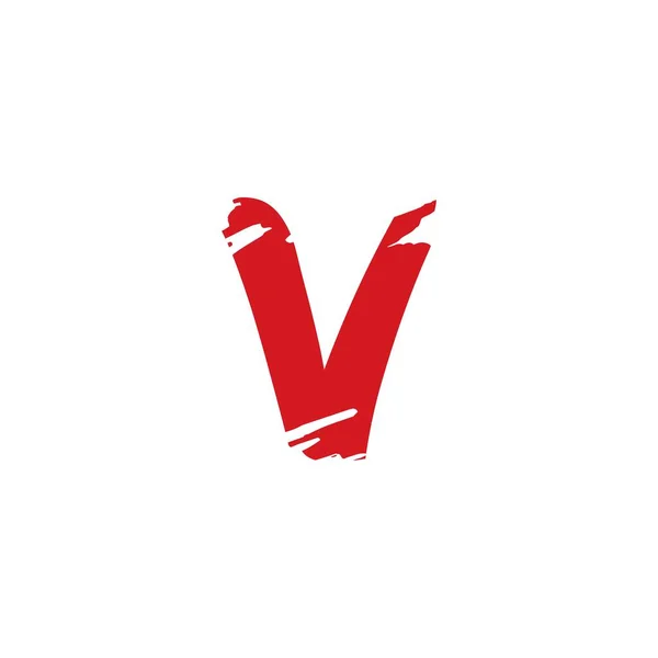 Abstract Kunst Initiaal Letter Logo Pictogram Borstel Plons Vector Ontwerp — Stockvector