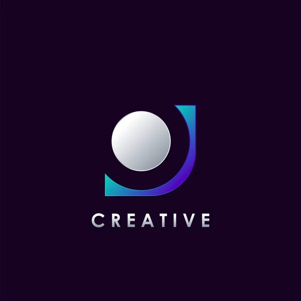 Negatieve Space Letter Eerste Logo Template Ontwerp Voor Zakelijke Identiteit — Stockvector