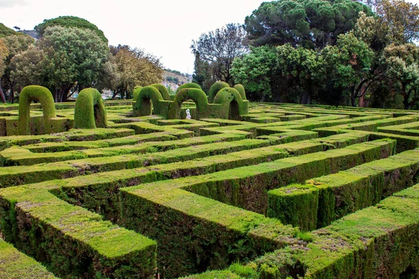 Labyrinthe Public Dans Parc Antique Europe — Photo