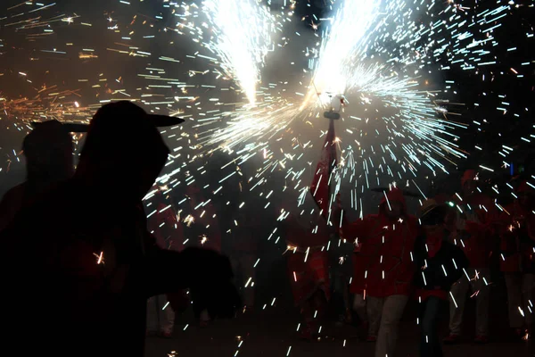 parlak havai fişek şeytanlar Festivali