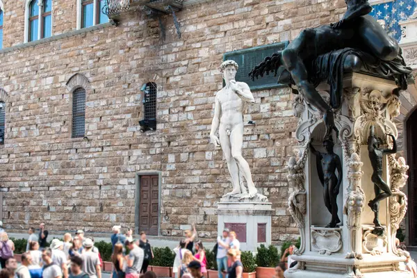 David Michelangelo Nel Palazzo Vecchio Palazzo Della Signoria Firenze — Foto Stock