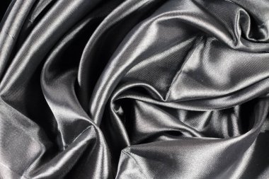 Parlak lüks gri Ipek doku