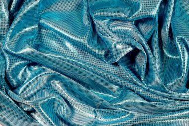 Parlak lüks mavi Ipek doku