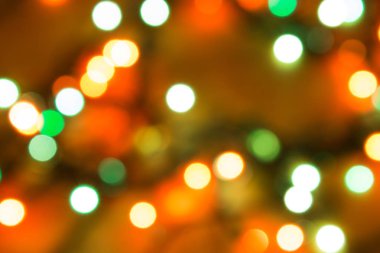 bulanık doku Noel çelenk ve ışıklar ile