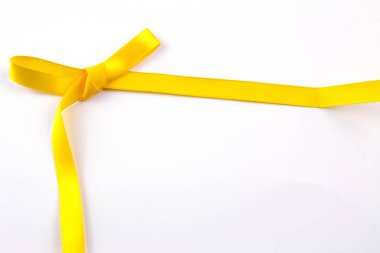 beyaz izole sarı fiyonk Üstten Görünüm