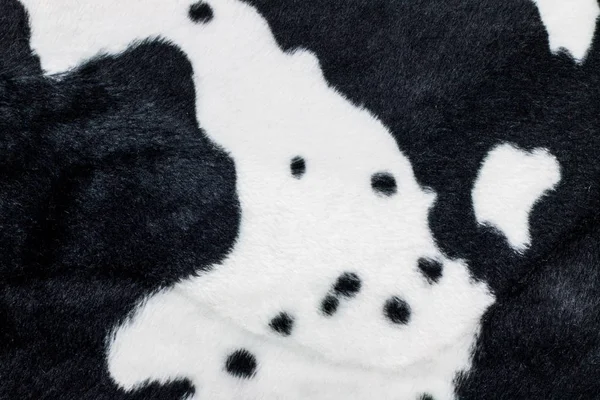 Textura Vaca Preta Branca Tecido Impressão — Fotografia de Stock
