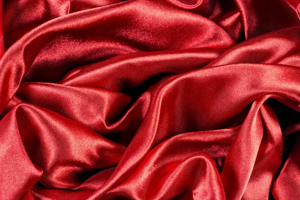 Shiny Luxury Red Silk Texture — Stock Photo, Image