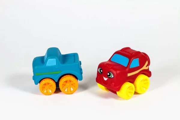 Close Shot Toy Cars White Background — Stock Photo, Image