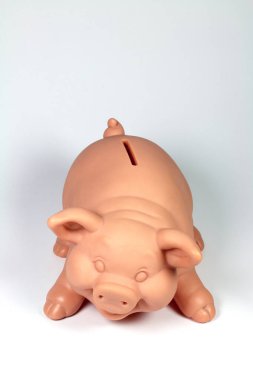 pembe beyaz izole kumbara