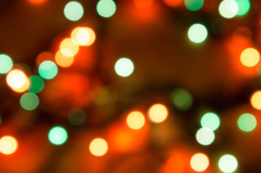 bulanık doku Noel çelenk ve ışıklar ile