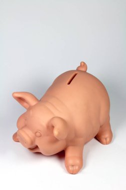 pembe beyaz izole kumbara