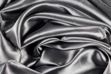 Parlak lüks gri Ipek doku