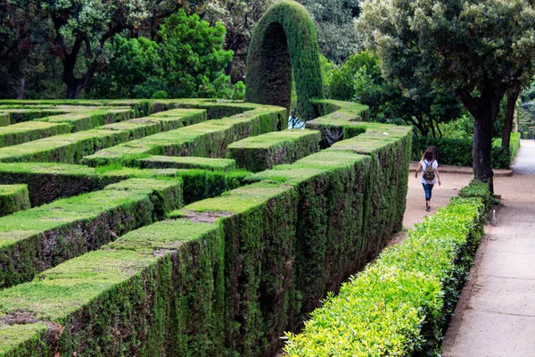 Labyrinthe Public Dans Parc Antique Europe — Photo