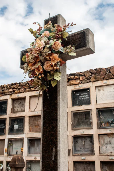 Barcelona Spain Сентября 2017 View Montjuic Cemetery September 2017 Barcelona — стоковое фото