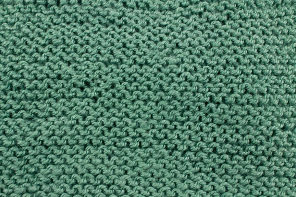Grön Stickad Ull Halsduk Bakgrund — Stockfoto