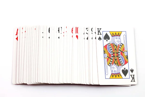 Dados Poker Isolados Fundo Branco — Fotografia de Stock