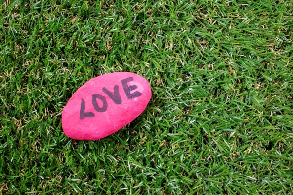 Beach Rock Painted with a Positive Note.