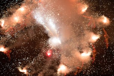 parlak havai fişek şeytanlar Festivali