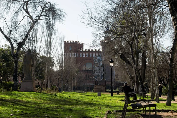 Gyönyörű Park Megtekintése Amd Castle — Stock Fotó