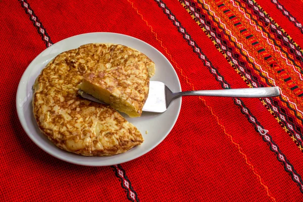 Deliciosa Tortilla Española Plato —  Fotos de Stock