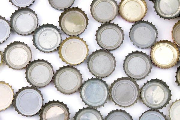 Background Various Beer Bottle Caps — Stock Photo, Image