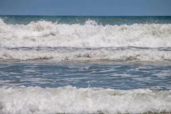 Hermosa Textura Olas Marinas — Foto de Stock