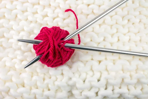 Yarn Ball Thread Scarf Background — Stock Photo, Image