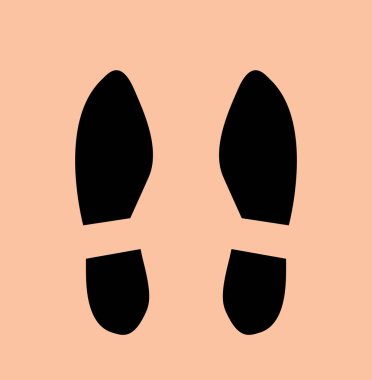 çizme izleri renk arka plan, basit vektör çizim üzerinde