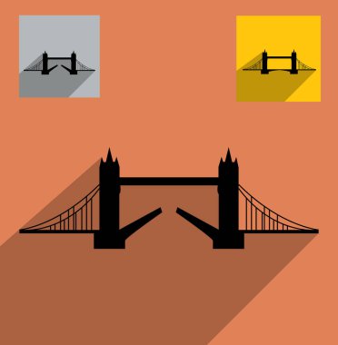 Bina renk arka plan, basit vektör çizim seti