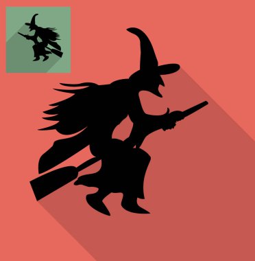 Cadılar Bayramı kartı şablonu, basit vektör çizim 