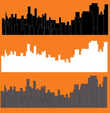 Caracas şehir silueti renkli arka plan üzerinde 