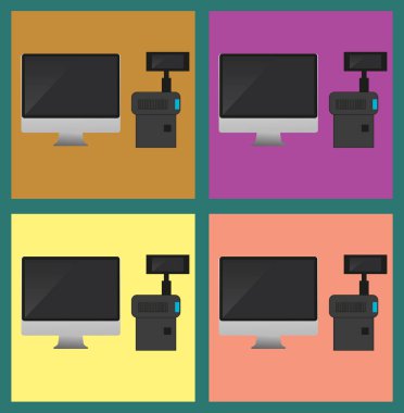 bilgisayar simgesi, sadece vektör illüstrasyon 