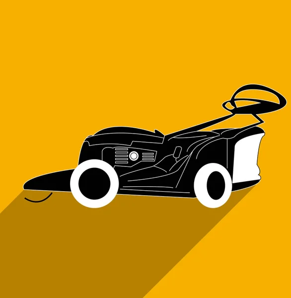 Icono Del Cortador Césped Simplemente Vector Ilustración — Archivo Imágenes Vectoriales