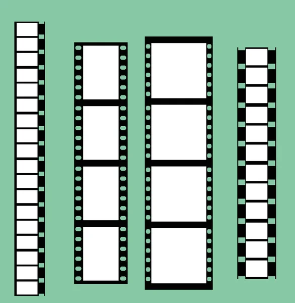 Film Stock Kleur Achtergrond Eenvoudige Vectorillustratie — Stockvector