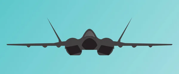 単純なベクトル イラスト背景色の海軍平面 — ストックベクタ