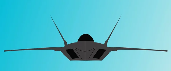 Marine Flugzeug Auf Farbigem Hintergrund Einfache Vektorillustration — Stockvektor