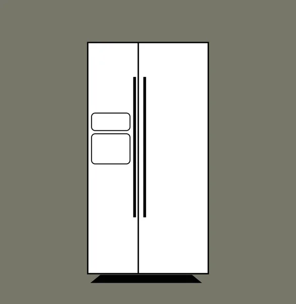 Ícone Refrigerador Ilustração Simplesmente Vetor — Vetor de Stock