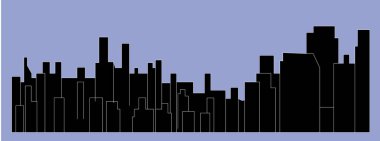 Caracas şehir silueti renkli arka plan üzerinde 