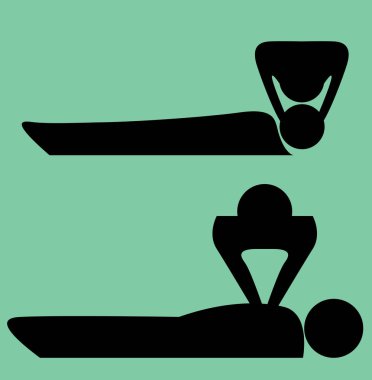 Masaj renk arka plan, basit vektör çizim üzerinde kümesi